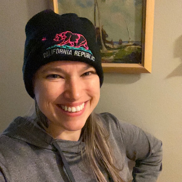 None Other - California republic beanie hat